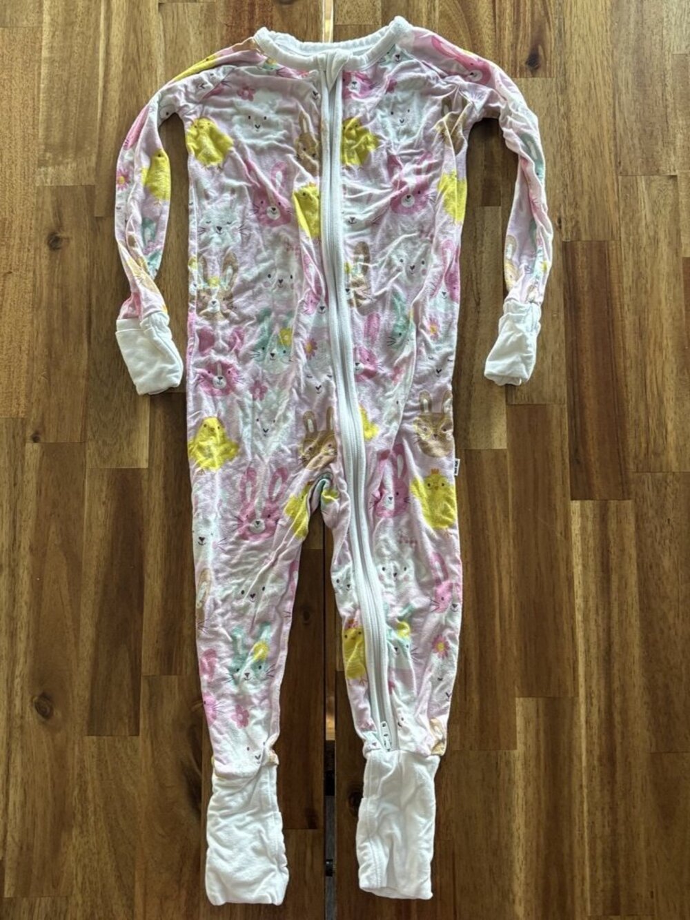 Little Sleepies Somebunny Loves You Easter PJ Bamboo Pajamas 12-18M~FLAWS AS IS!